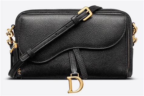 mini shoulder strap pouch dior|Dior saddle pouch with strap.